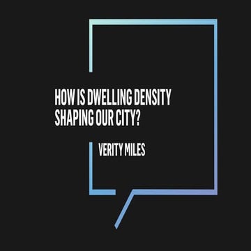 Melbourne's dwelling density | PPTX