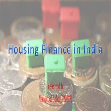 Housing finance in india