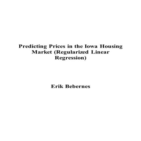 Housing prices project eeb