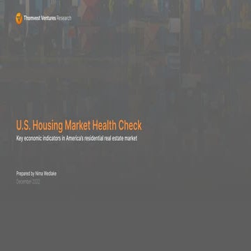 Thomvest Housing Market Overview, December 2022