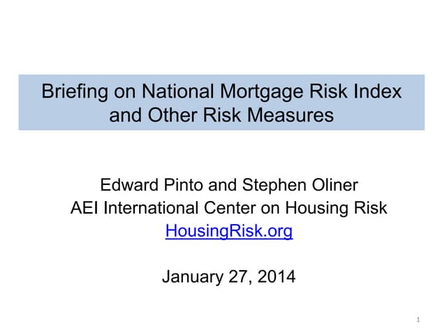 Housing risk briefing_012714