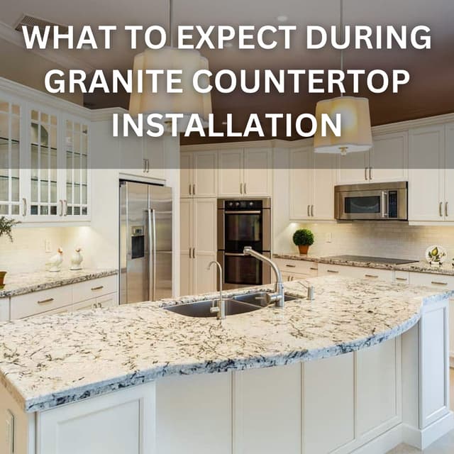 Granite Countertop Installation And Cooktop Combination