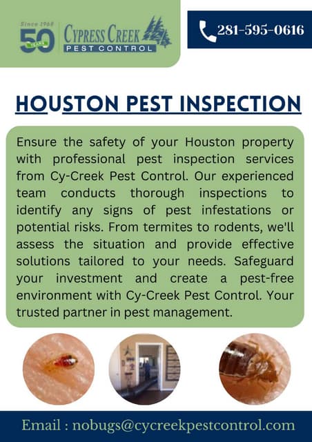 Commercial Pest Control Services At Cycreek Pest Control Services in ...