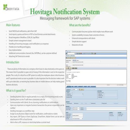 Hovitaga Notification System - Overview