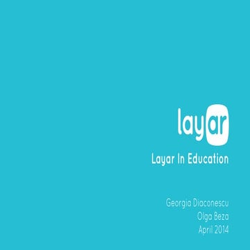 How layar can contribute to education webinar 30th april 2014