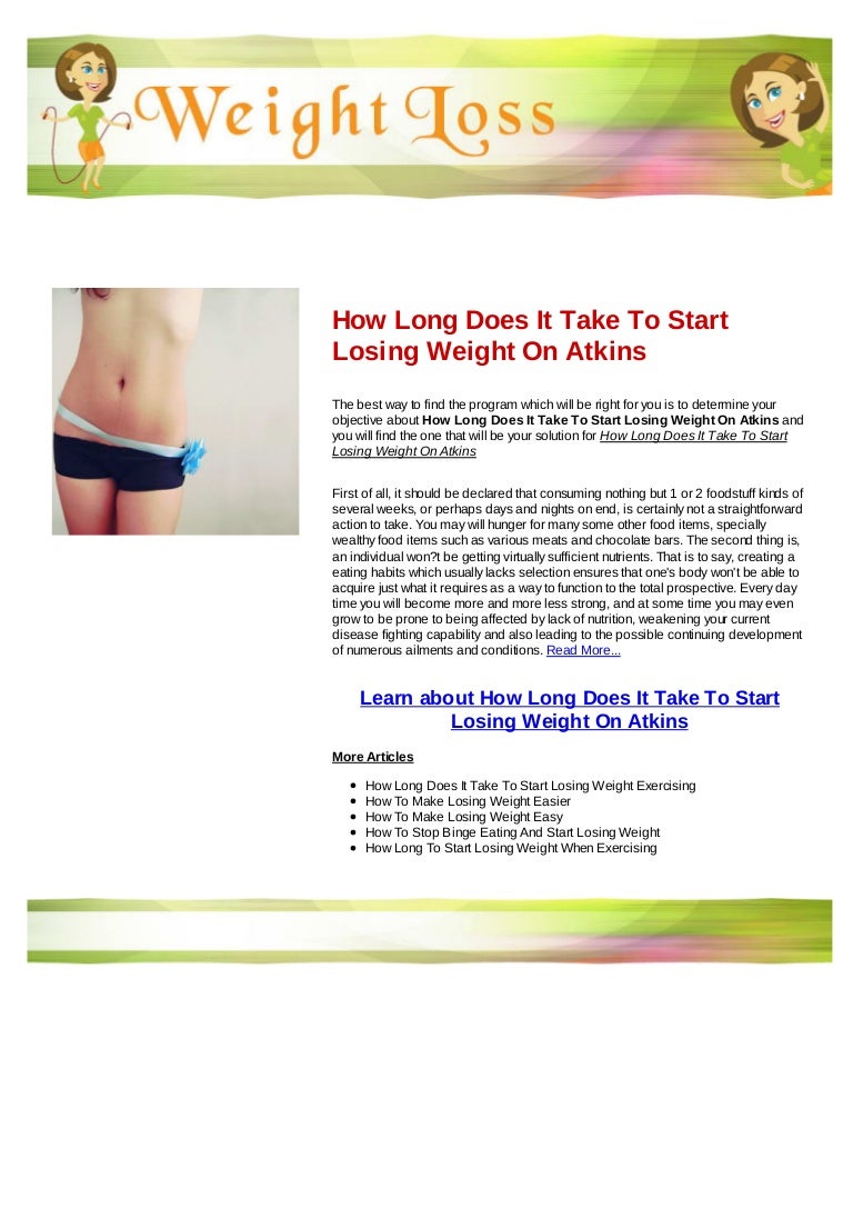 Atkins Diet Weight Loss