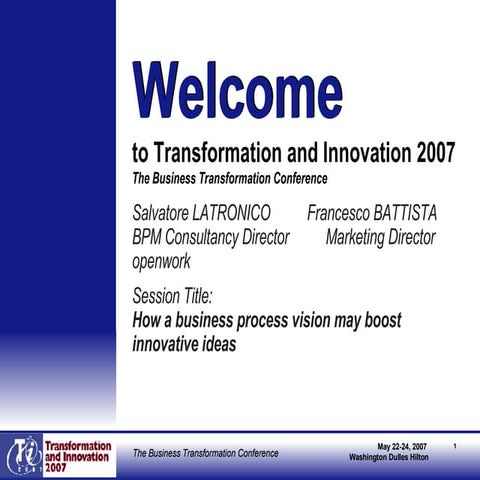 How a Business Process Vision May Boost Innovative Ideas