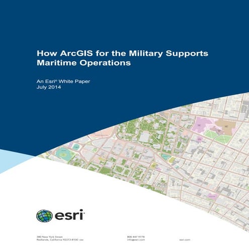 How ArcGIS for the Military Supports Maritime Operations