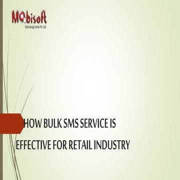 How Bulk SMS services effective for Retail Industry