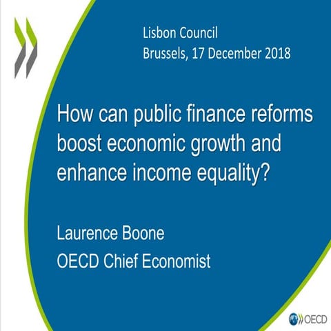 How can public finance reforms boost economic growth and enhance income equal...