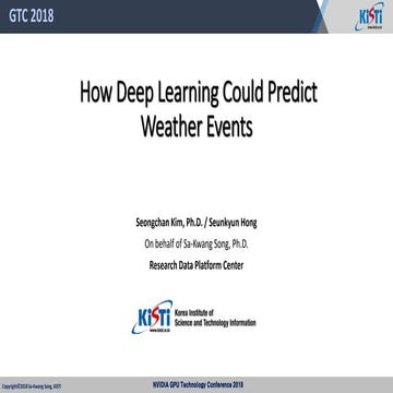 How Deep Learning Could Predict Weather Events