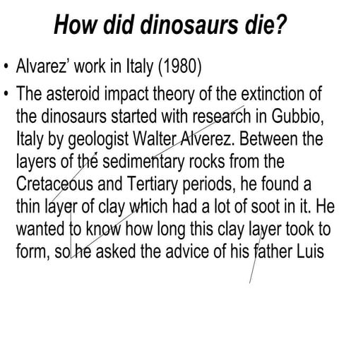 How Did Dinosaurs Die
