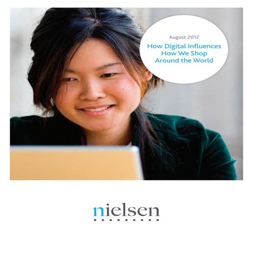 How digital influences how we shop around the world - Aug 2012 (Nielsen)