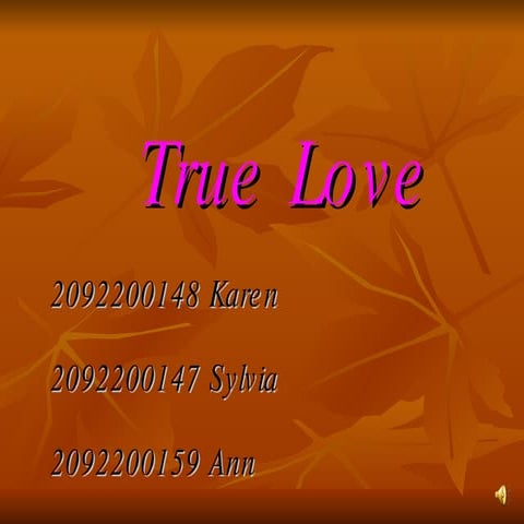 How do you find true love? Intermediate English project