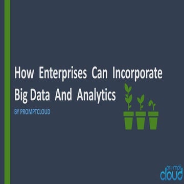 How Enterprises Can Incorporate Big Data And Analytics