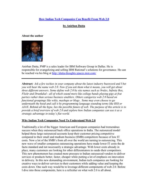How indian companies can benefit from Web2O