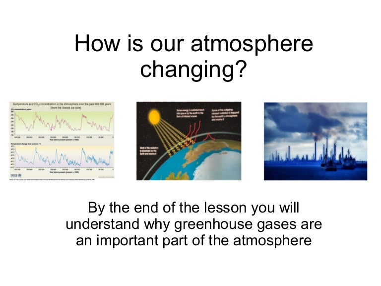 How Is Our Atmosphere Changing How Is Our Atmosphere Changing