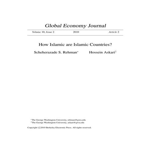 How islamic are islamic countries ?