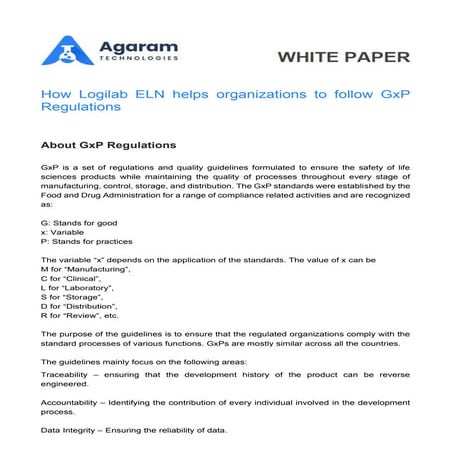 How-Logilab-ELN-helps-organizations-to-follow-GxP-Regulations