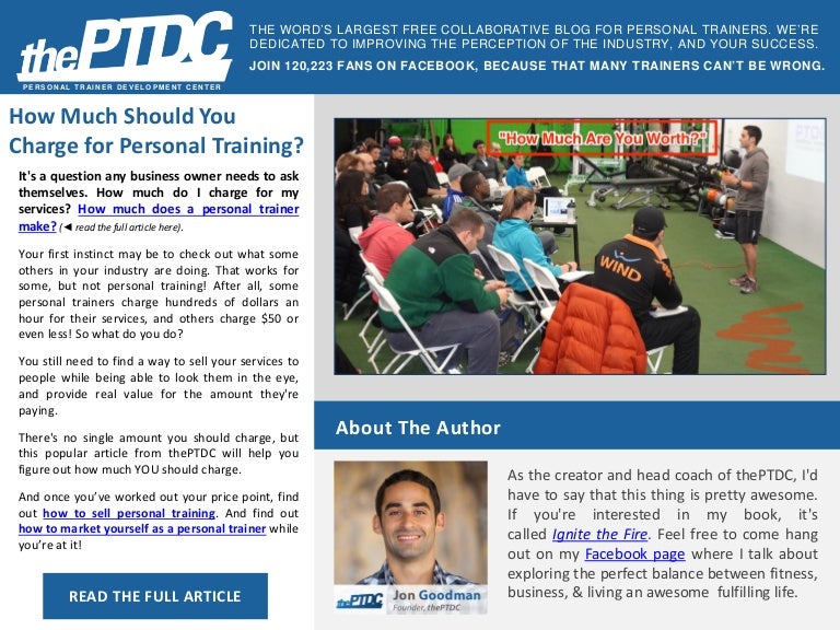 How Much Should You Charge For Personal Training How Much Should You Charge For Personal Training