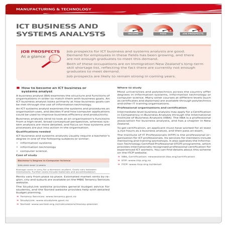 HOW TO BECOME AN ICT BUSINESS OR SYSTEMS ANALYST