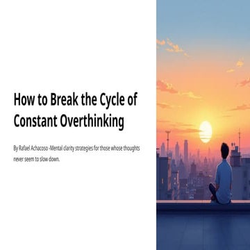 Effects of Overthinking | PDF