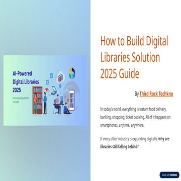 AI-Powered Digital Libraries: Expanding Global Access to Knowledge | PPTX