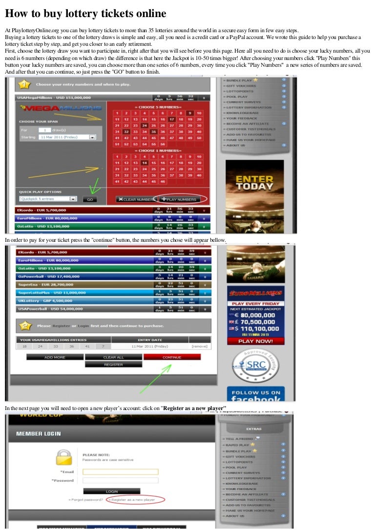 PlayLotteryOnline.org - How to buy lottery tickets online
