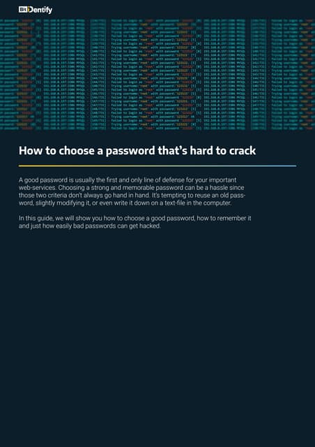 How to choose a password that’s hard to crack