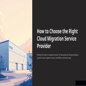How to Choose the Right Cloud Migration Service Provider