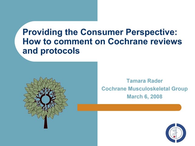 How to comment on a Cochrane review