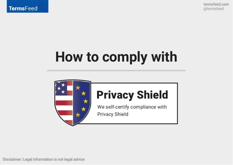 How to comply with Privacy Shield