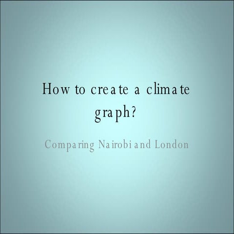 How to create a climate graph | PPT