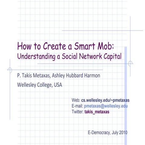 How To Create Smart Mobs