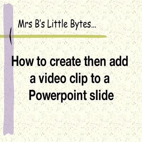 How To Create Then Add Video