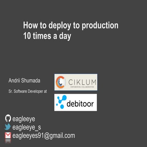 How to deploy to production 10 times per day v2 for Levi9