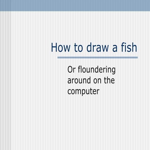 How To Draw A Fish