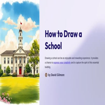 See How to Draw a School an Easy Fun Way