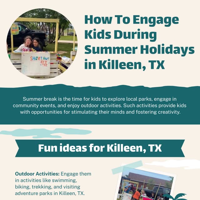 How To Engage Kids During Summer Holidays in Killeen, TX