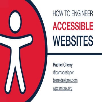 How to engineer accessible websites