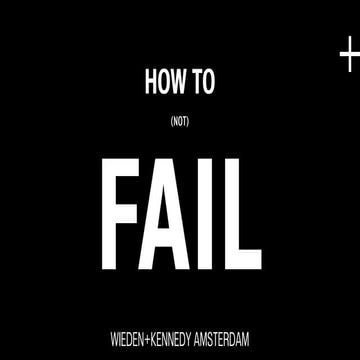 Martin Wiegel: How to fail. From Golden Drum 2012