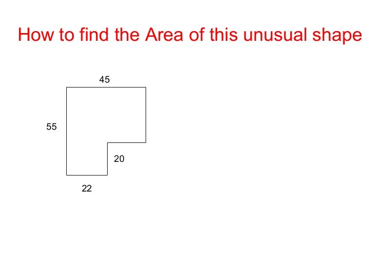 how to find area