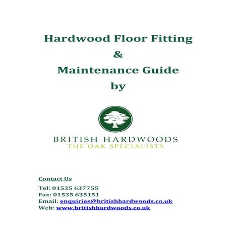 How to Fit Hardwood Flooring