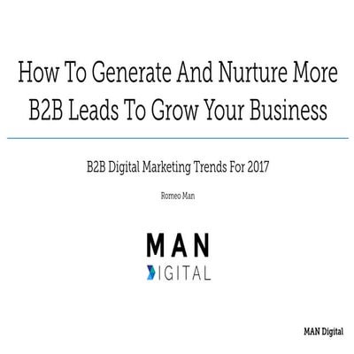 B2B Digital Marketing Trends For 2017