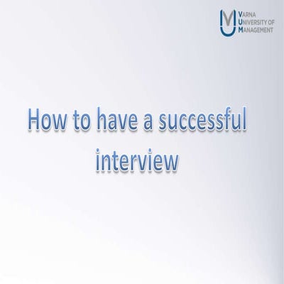 Interview etiquette