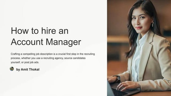 How to Hire the Perfect Key Account Director | PPT