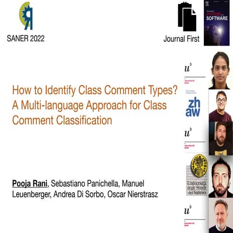 How to Identify Class Comment Types?  A Multi-language Approach for Class Com...