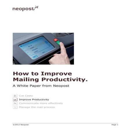 Guide to Increased Mail Productivity