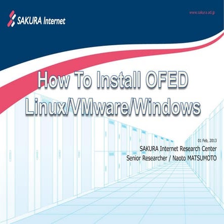 How To Install OFED Linux/VMware/Windows