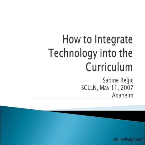 How to Integrate Technology into the Curriculum